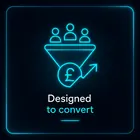 Designed to convert icon