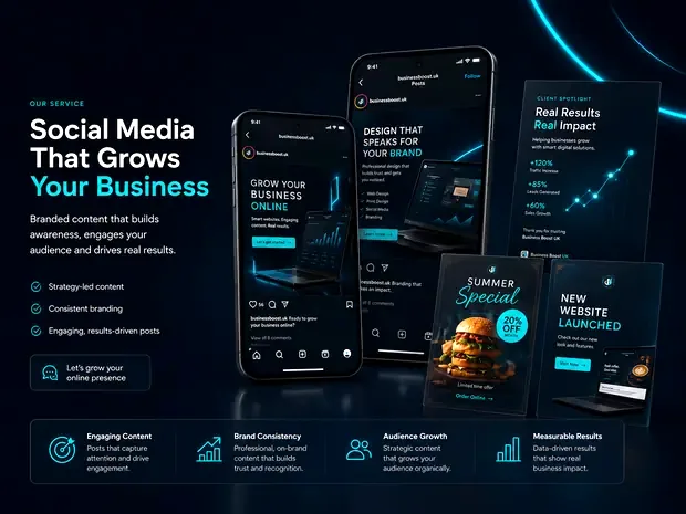 Social media design example