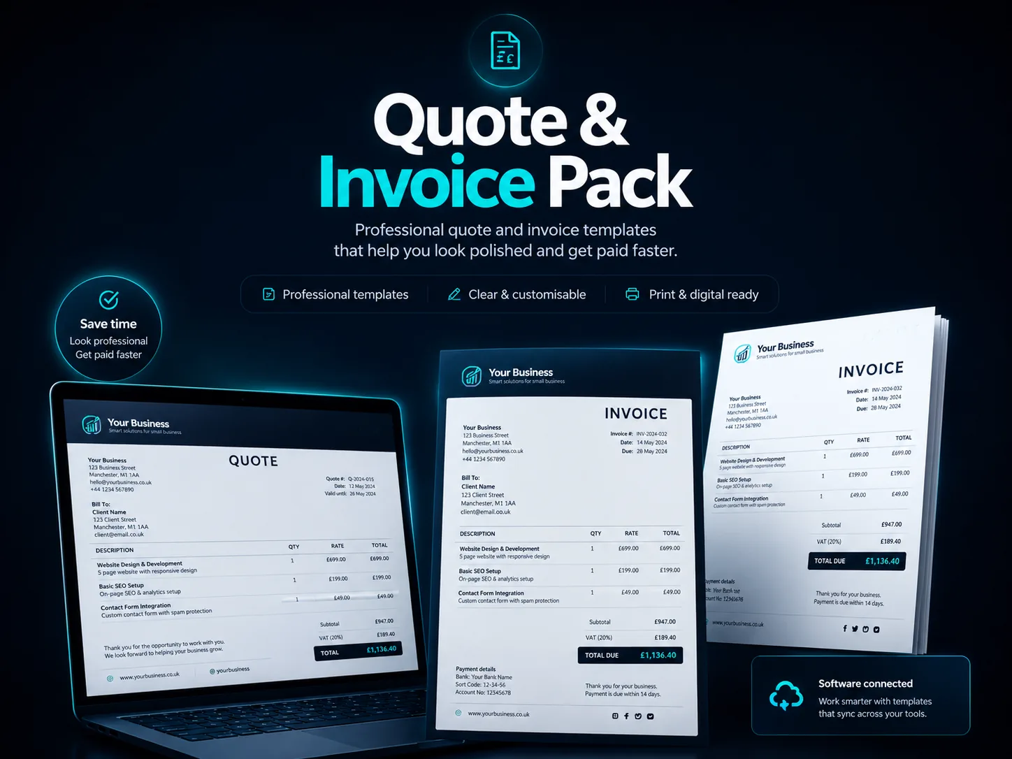Quote and Invoice Pack visual